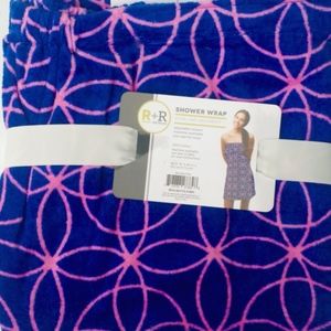 NWT Purple & Pink Absorbent Shower Towel Wrap